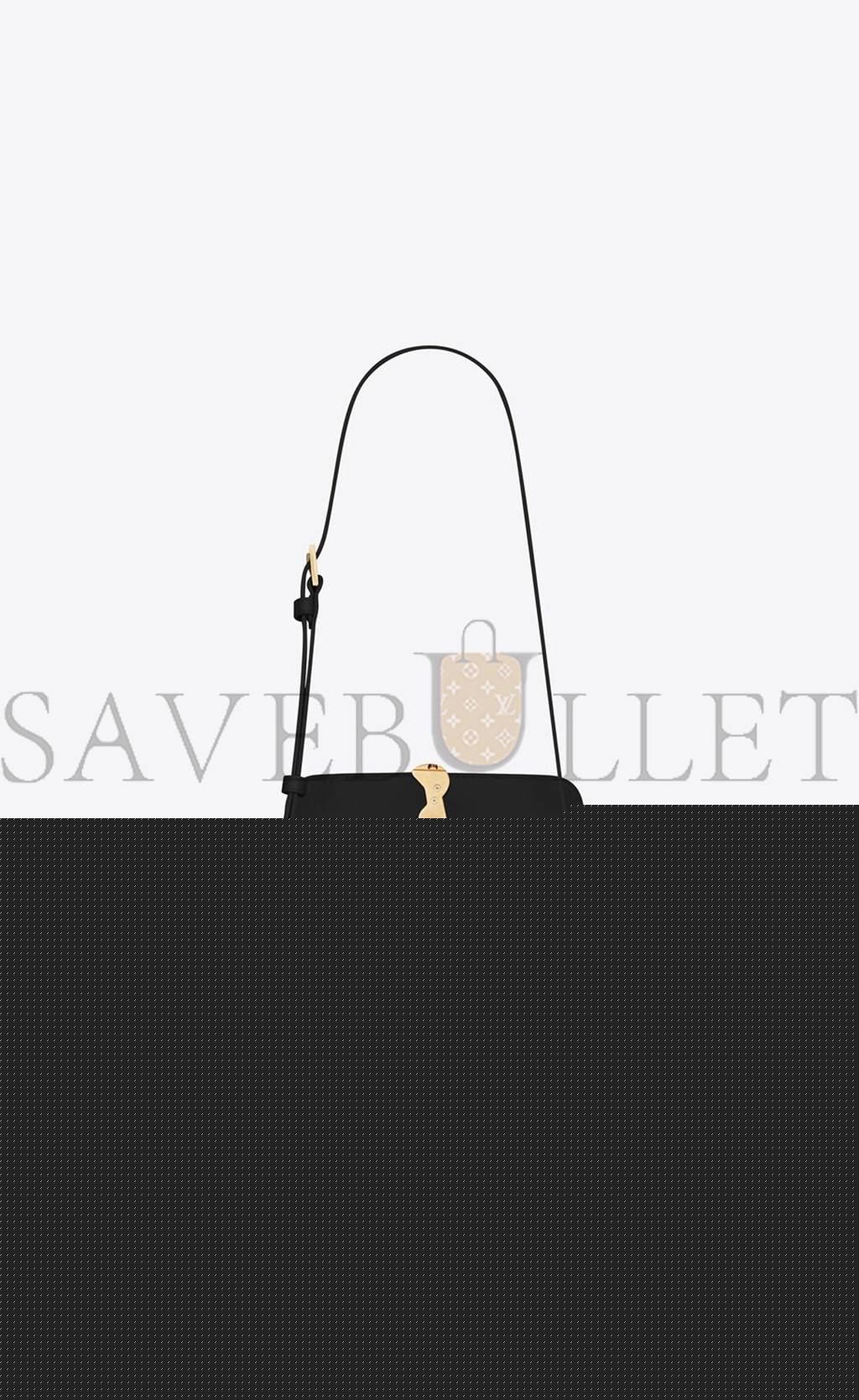 Y*L solferino small satchel in lacquered patent leather 634306bmiiw1000 (18.5*14*6cm)