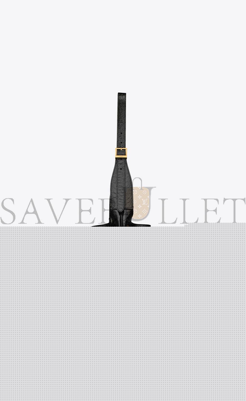 Y*L paris vii medium hobo bag in crocodile-embossed patent leather 697918aaay31000 (38*30*2cm)