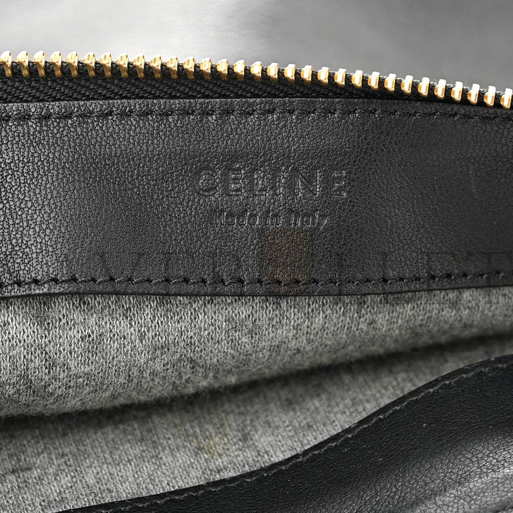 Ce**e lambskin small trio crossbody bag black (22*15*4cm)v