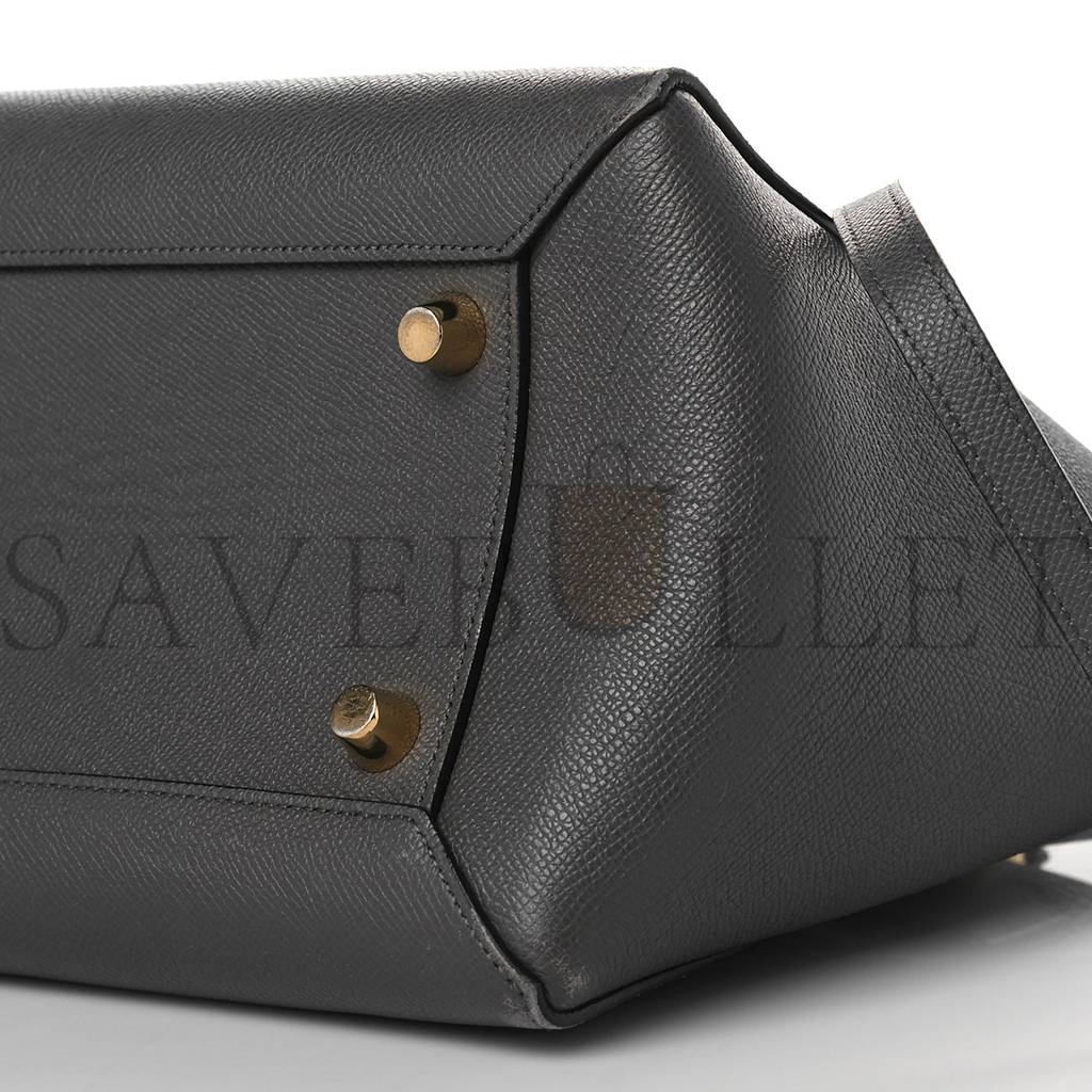 Ce**e grained calfskin mini belt bag grey (28*22*17cm)
