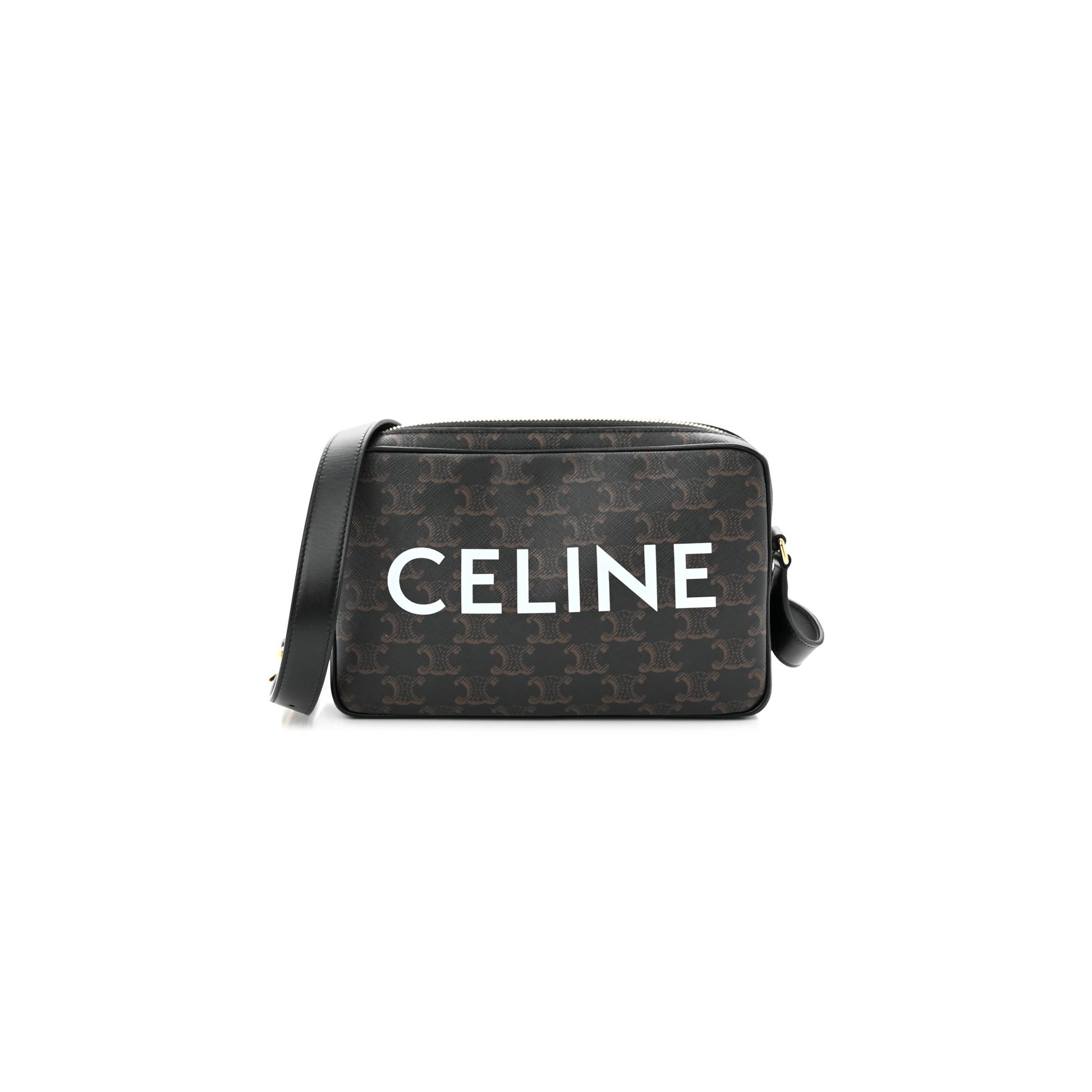 Ce**e triomphe canvas medium messenger bag black (23*15*5cm)