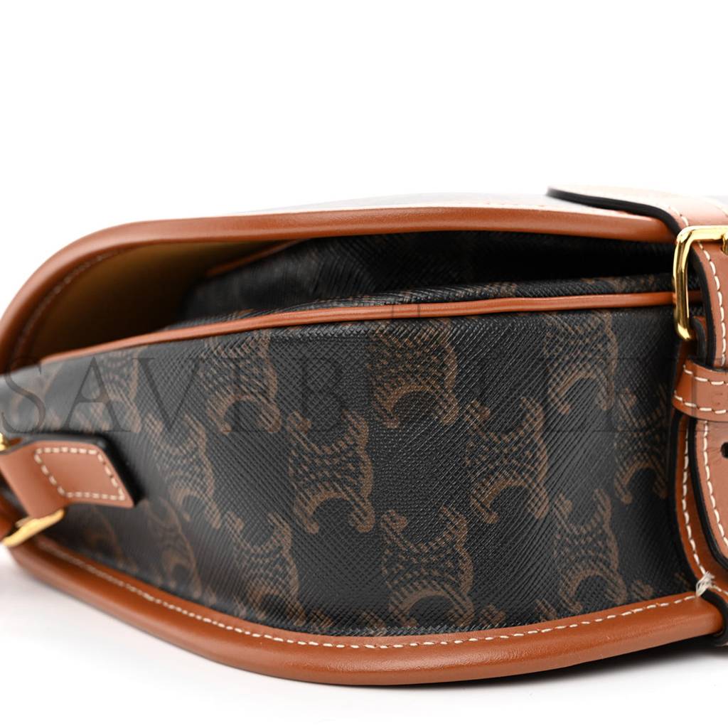 Ce**e triomphe canvas medium folco bag tan (18*17*6cm)