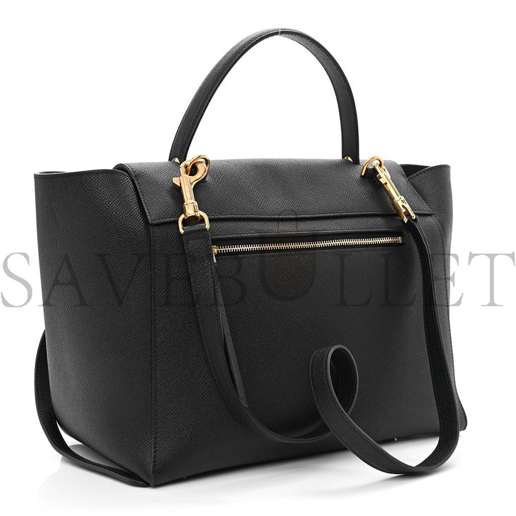Ce**e grained calfskin mini belt bag black (28*25*16cm)