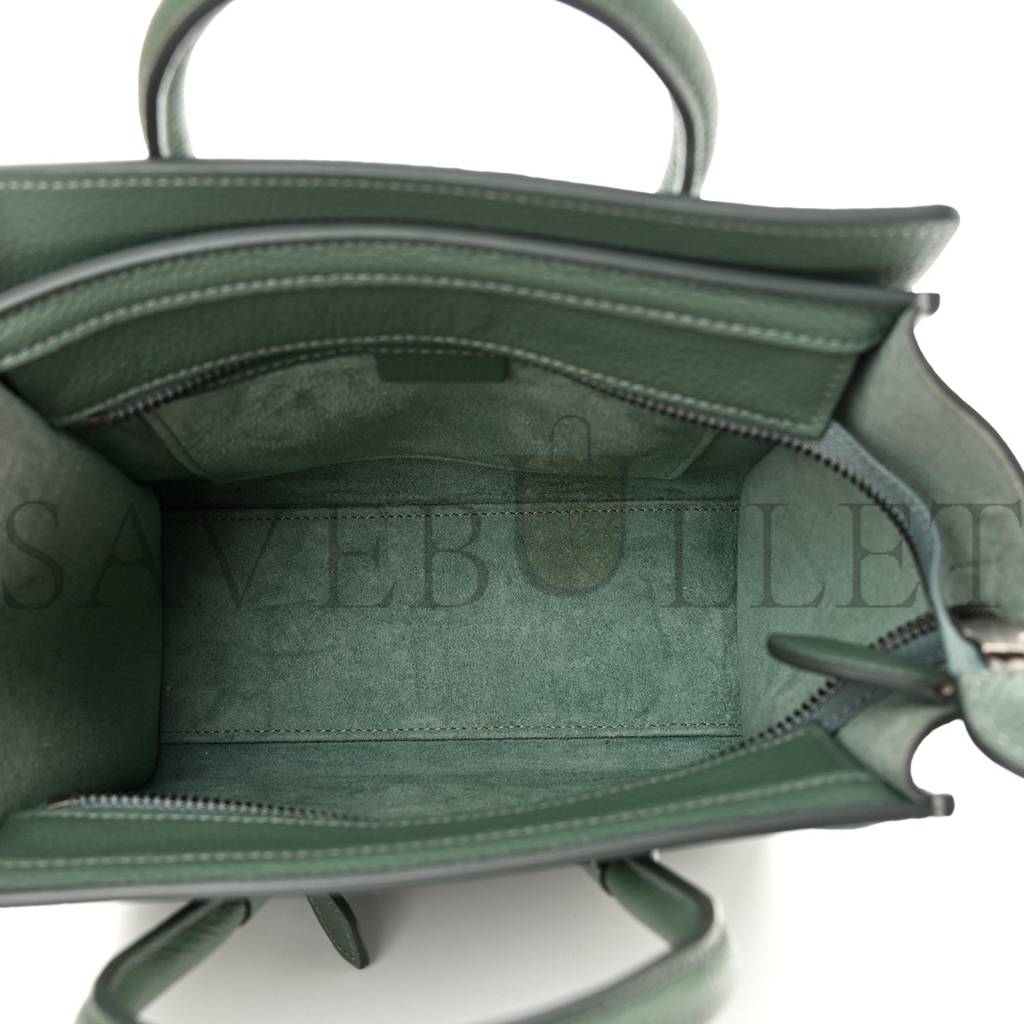 Ce**e drummed calfskin nano luggage celadon (21*20*10cm)