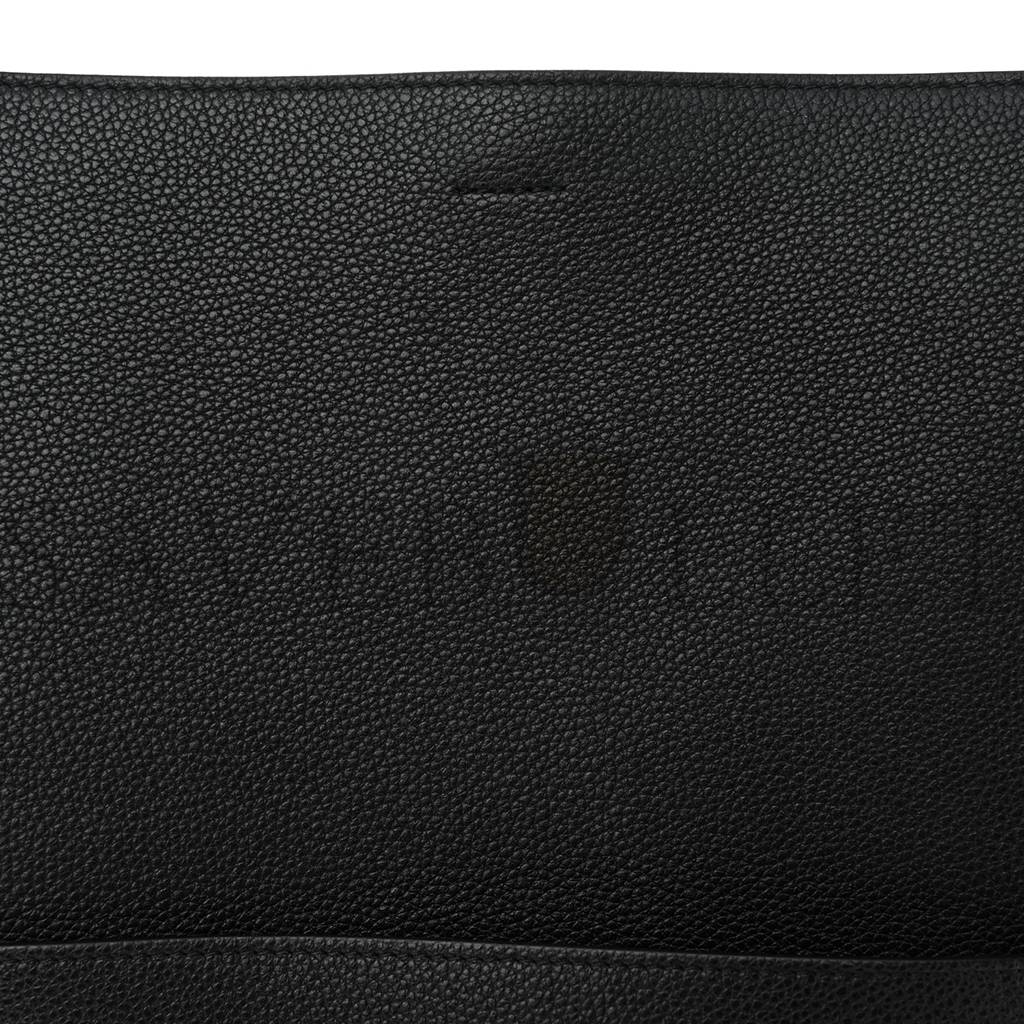 Ce**e soft grained calfskin sangle bucket bag black (33*23*15cm)