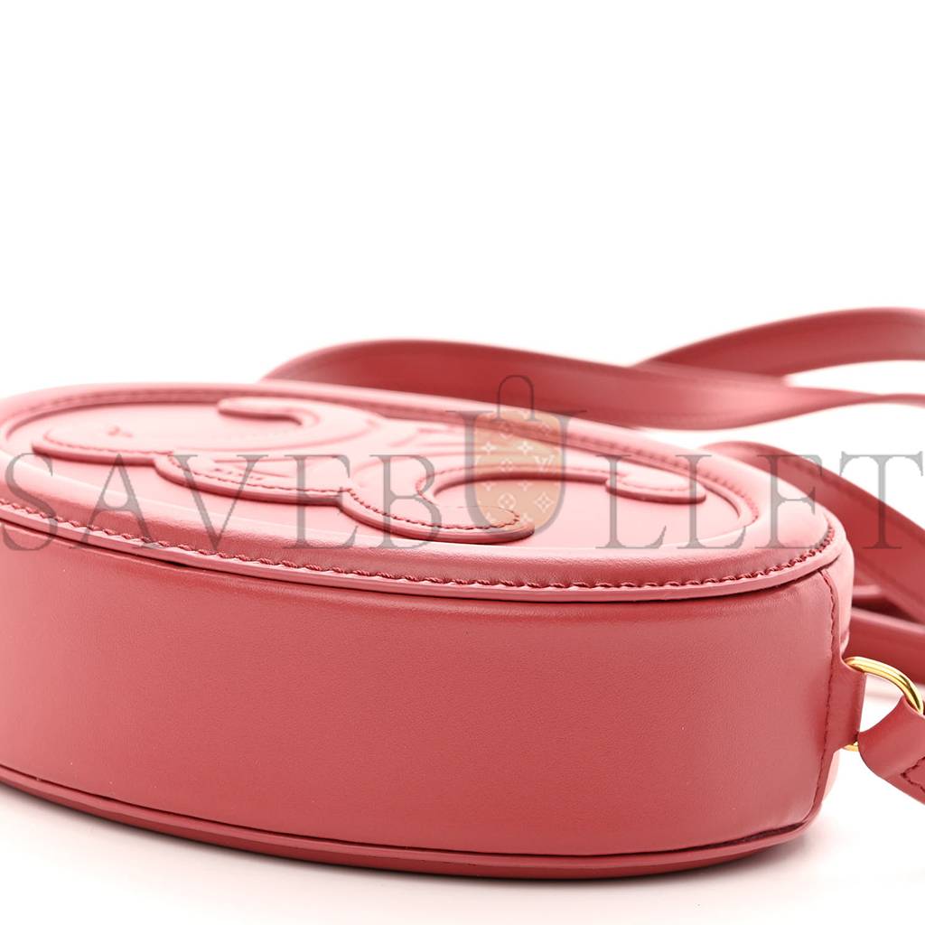 Ce**e smooth calfskin cuir triomphe oval purse crossbody lipstick (16*12*8cm)