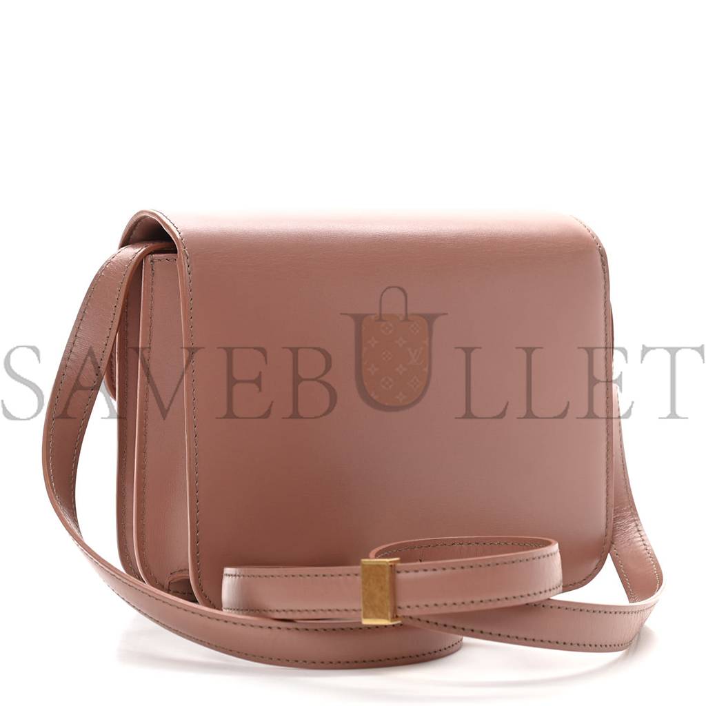 Ce**e box calfskin teen classic box flap bag antique rose (18*15*6cm)
