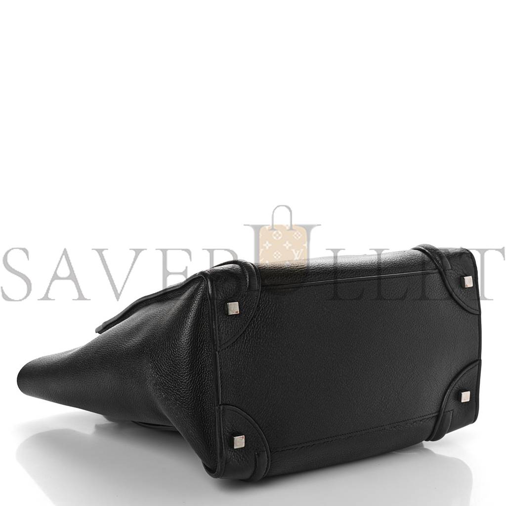Ce**e drummed calfskin mini luggage black (32*30*18cm)