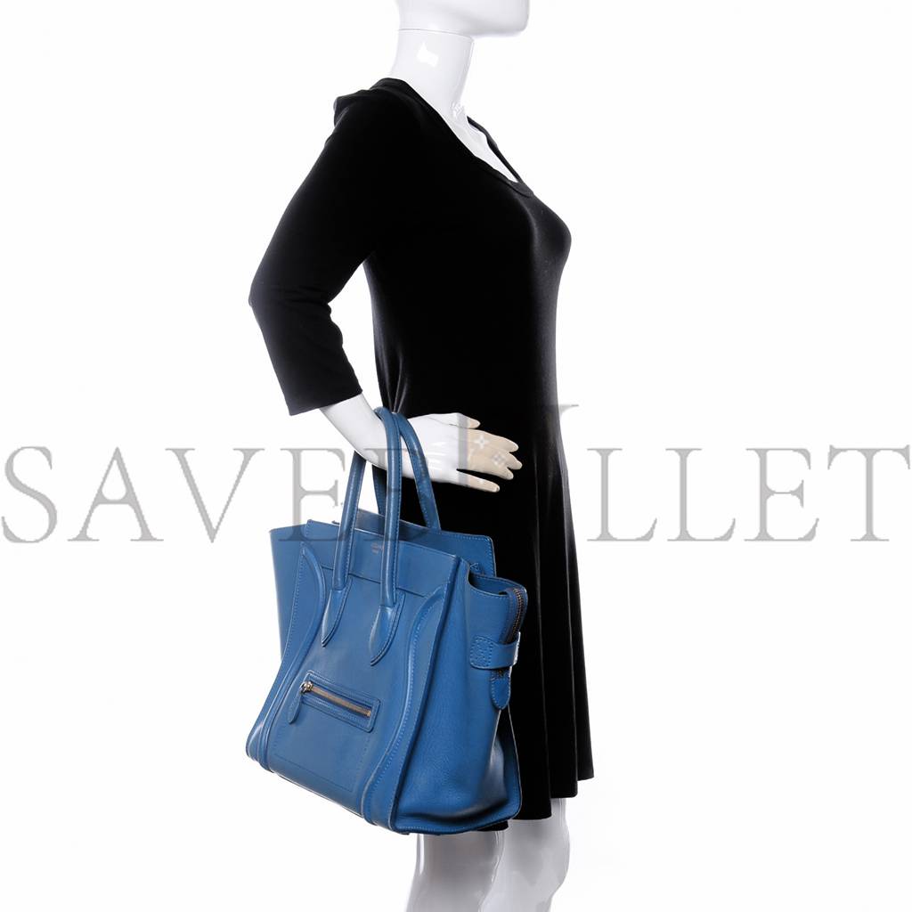 Ce**e smooth calfskin mini luggage royal blue (48*31*30cm)