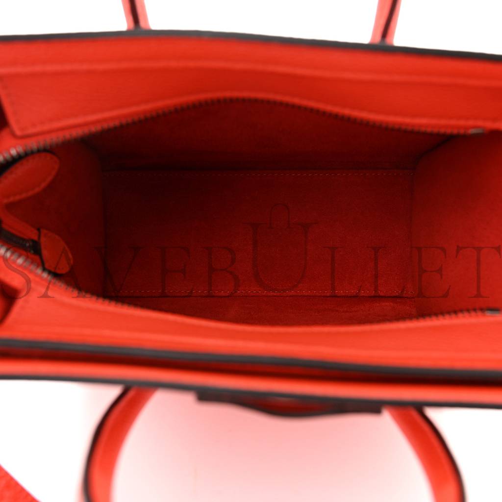 Ce**e baby grained calfskin nano luggage red (20*20*10cm)