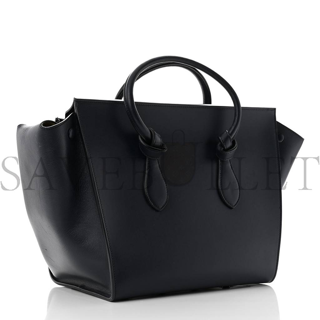 Ce**e palmelato calfskin medium tie knot tote midnight (28*28*20cm)