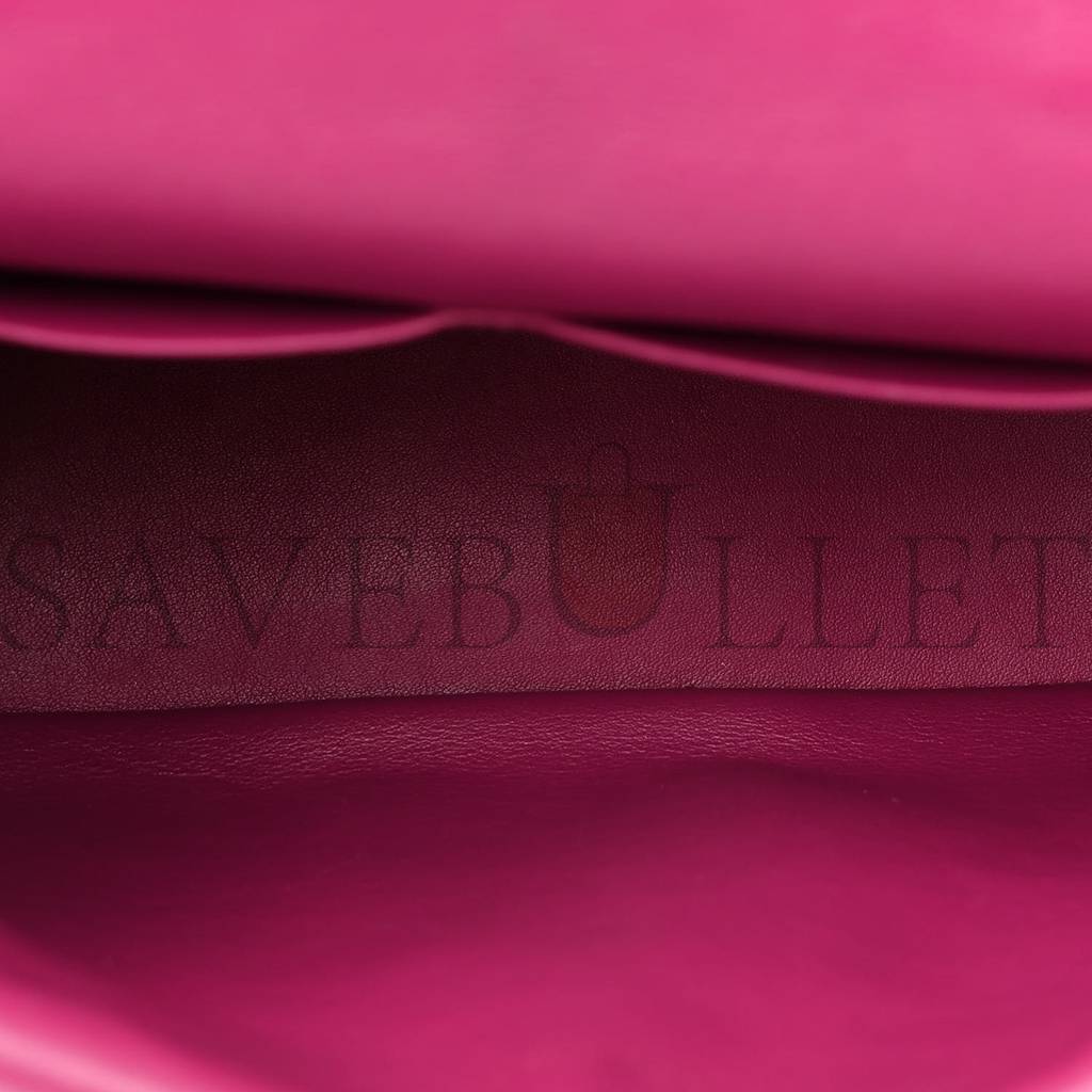 D*or bullcalf small be D*or flap black fraise (27*20*12.7cm)