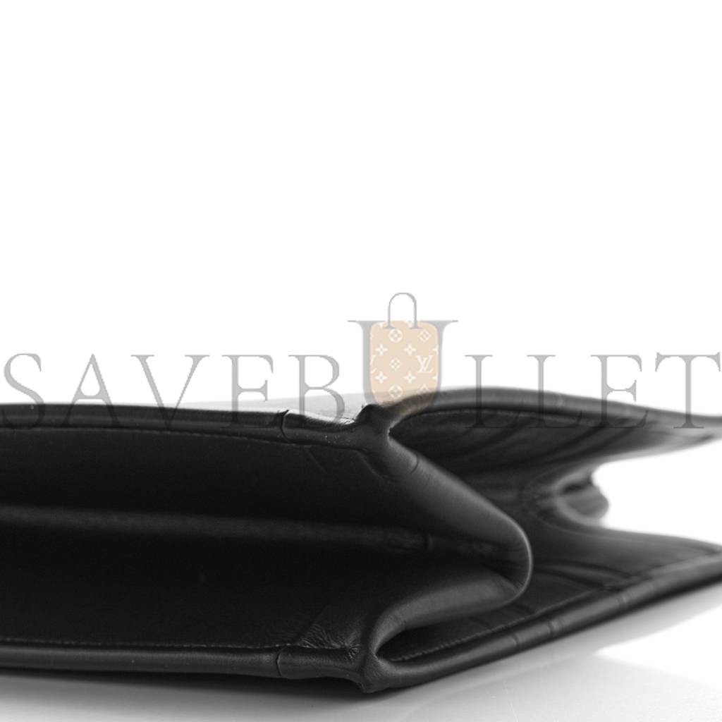 D*or calfskin embossed medium book tote black (36*27*17.8cm)