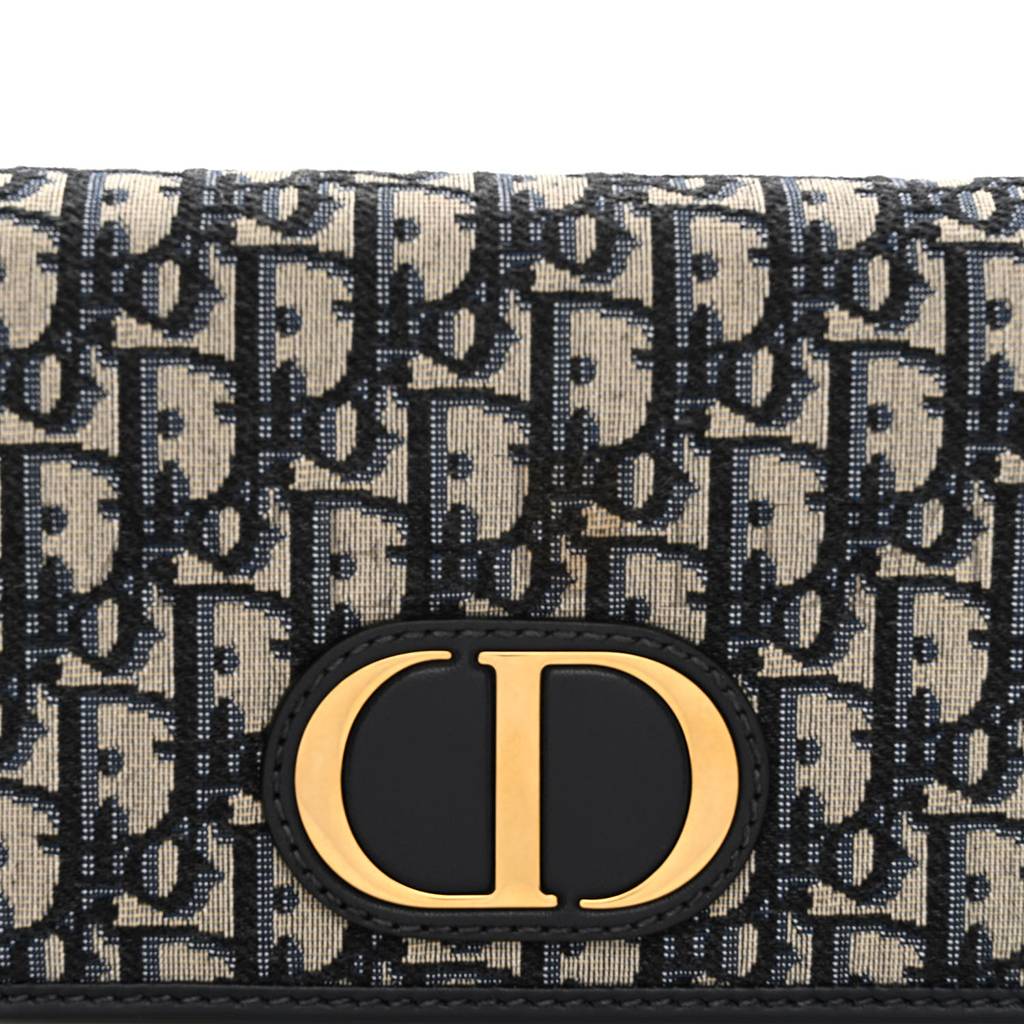 D*or oblique 30 montaigne 2-in-1 pouch blue (19*13*3.8cm)