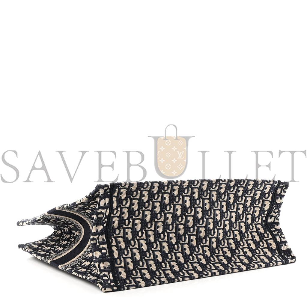 D*or oblique large book tote blue multicolor (42*35*17.8cm)