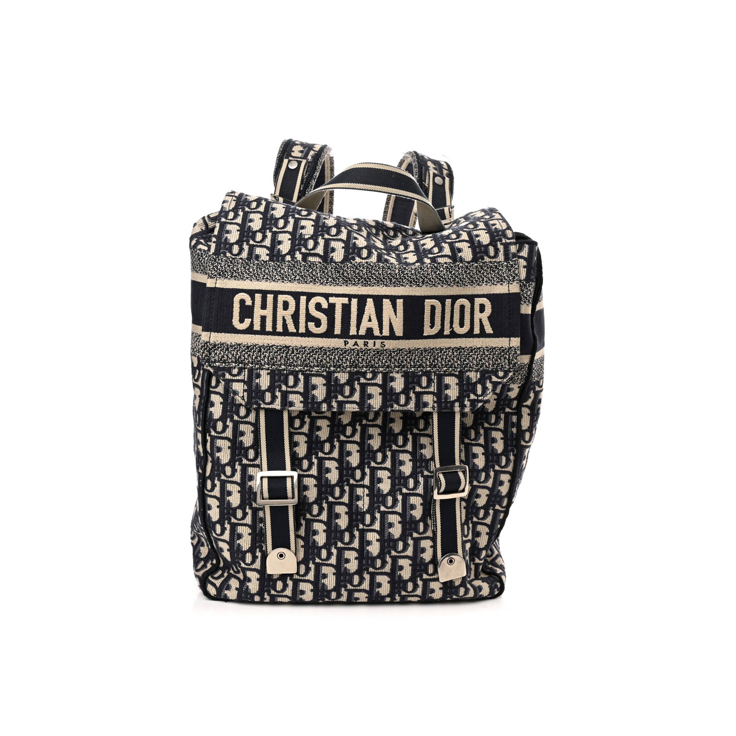 D*or oblique backpack blue white (36*28*11.4cm)