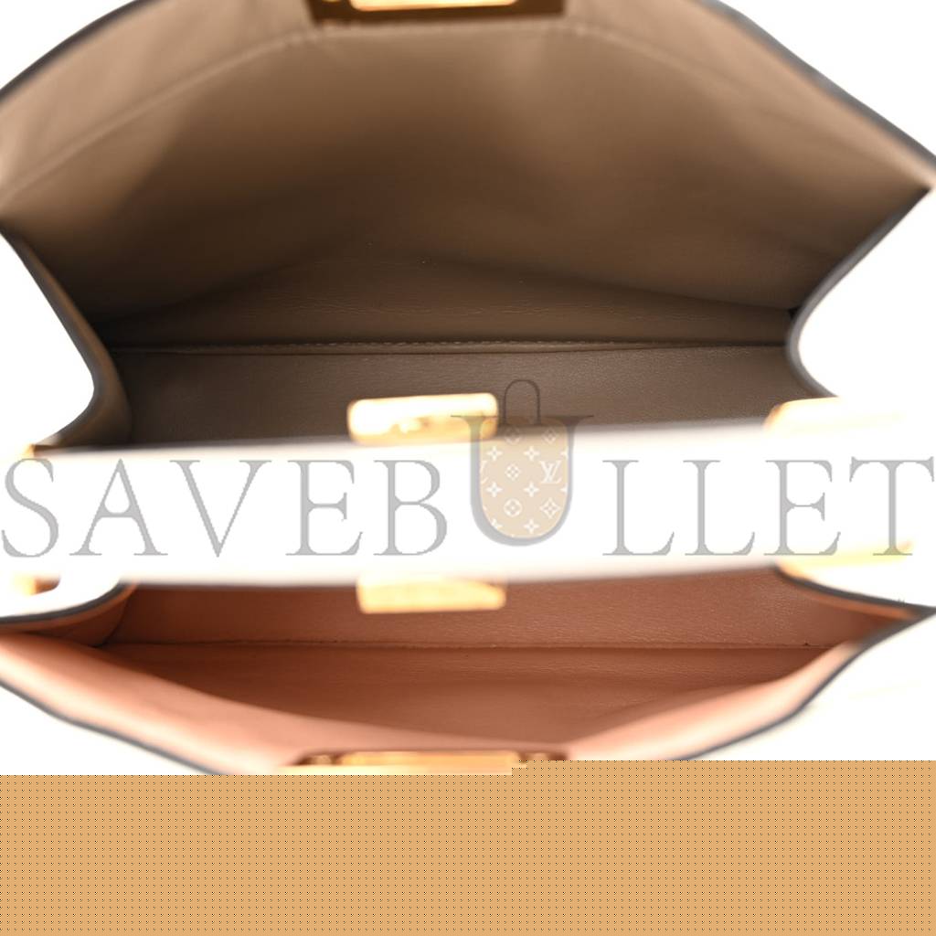 F**di shiny nappa petite peekaboo i see u satchel white (27*21*10cm)