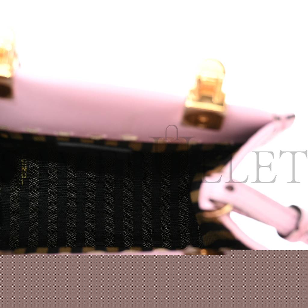 F**di vitello king plexiglass mini F**di sunshine shopper tote lavanda (17*13*5cm)