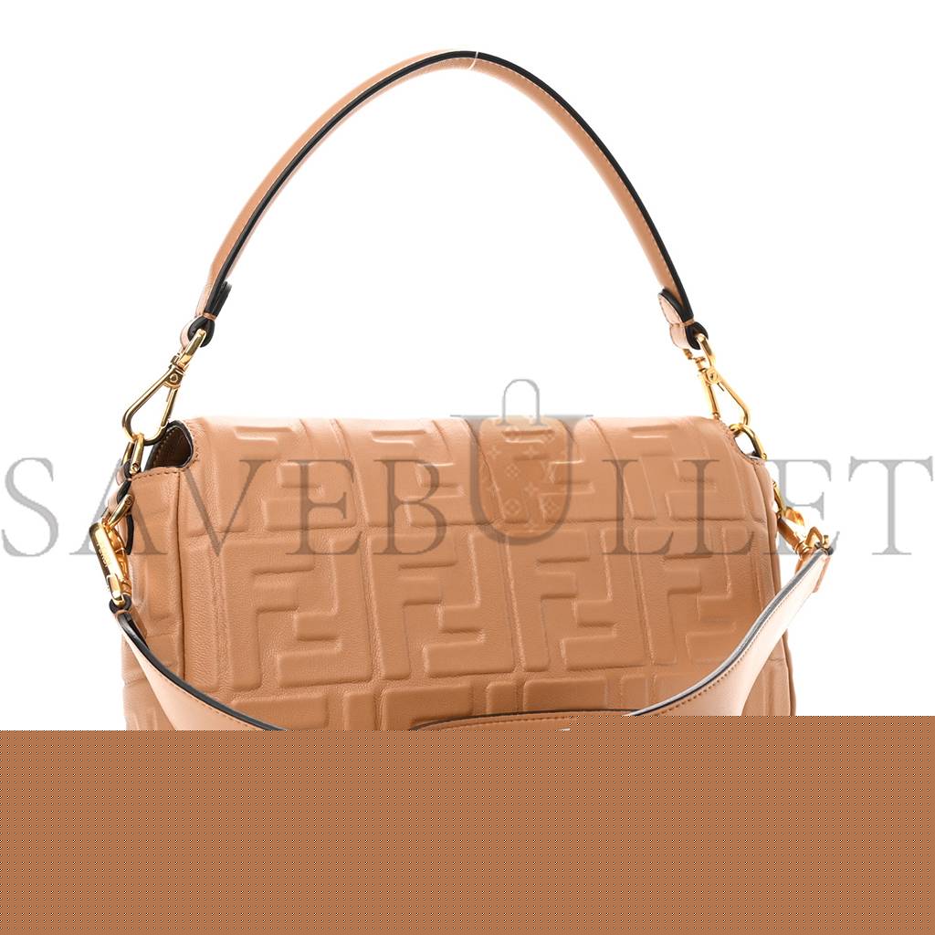 F**di nappa ff 1974 embossed baguette miele scuro (25*17*5cm)