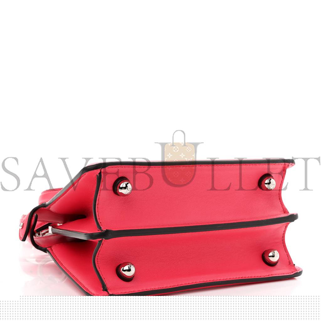 F**di shiny nappa petite peekaboo i see u satchel lampone (20*15*10cm)